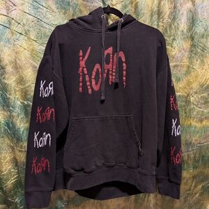 Vintage Korn Serenity of Suffering Black Sweatshirt Size Large Smart Blanks